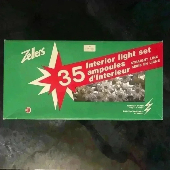 Set of 2 Vintage Zellers Christmas tree 35-light sets and 1 lighted tree topper - Picture 4 of 13